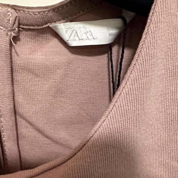 Zara Dusty Pink Muscle Tee - Picture 3 of 5